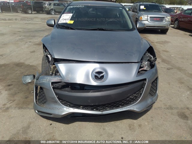 JM1BL1UG3C1589282 - 2012 MAZDA 3 I SILVER photo 6