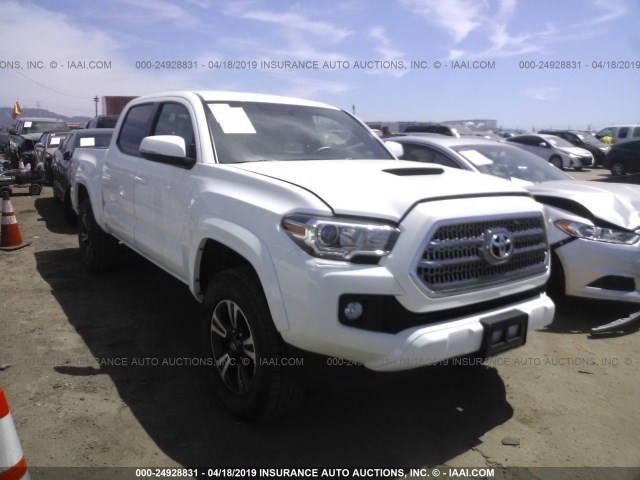 5TFCZ5AN5GX029084 - 2016 TOYOTA TACOMA DBL CAB/SR/SR5/TRD SPT/OR WHITE photo 1