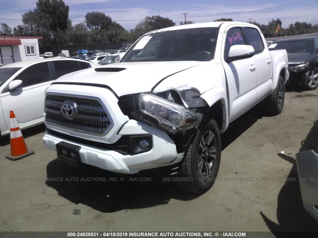 5TFCZ5AN5GX029084 - 2016 TOYOTA TACOMA DBL CAB/SR/SR5/TRD SPT/OR WHITE photo 6