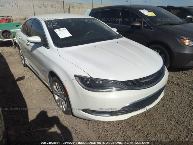 1C3CCCAB3FN738820 - 2015 CHRYSLER 200 LIMITED WHITE photo 1