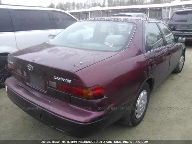 JT2BG22K1V0080844 - 1997 TOYOTA CAMRY LE/XLE أرجواني صورة 4