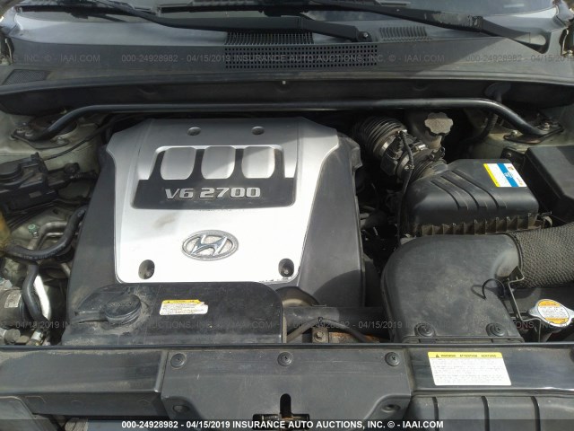 KM8JN72D96U374456 - 2006 HYUNDAI TUCSON GLS/LIMITED 绿色 照片 10