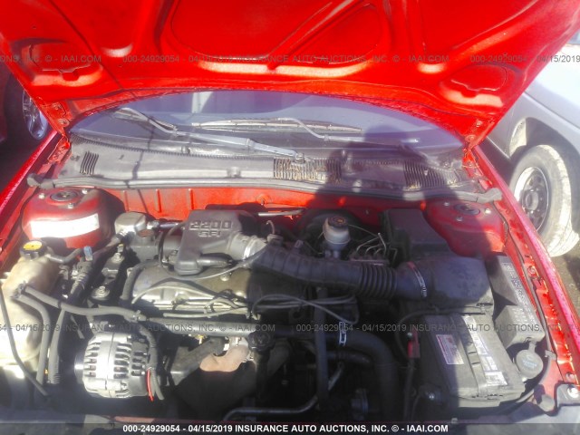 1G1JC524717406156 - 2001 CHEVROLET CAVALIER CNG RED photo 10