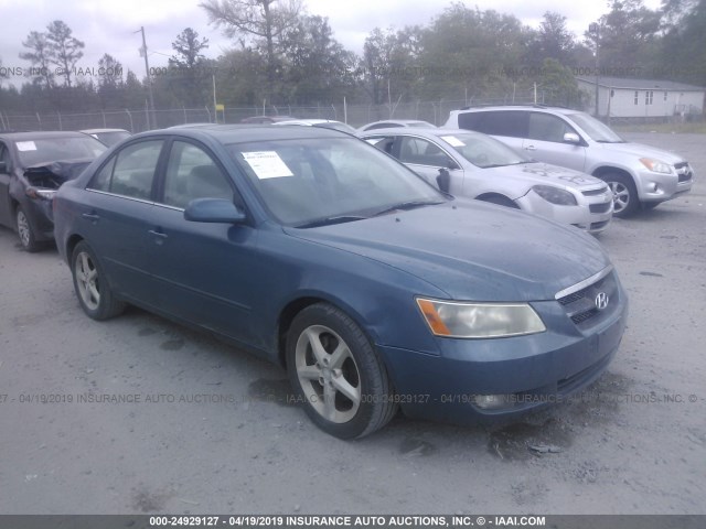 5NPEU46F06H126920 - 2006 HYUNDAI SONATA GLS/LX GREEN photo 1