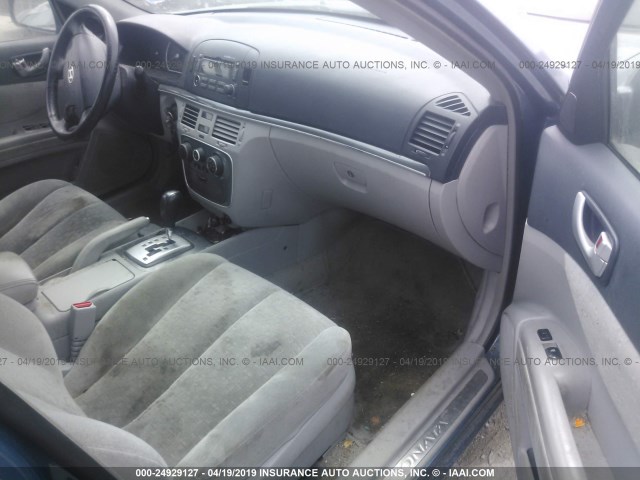 5NPEU46F06H126920 - 2006 HYUNDAI SONATA GLS/LX GREEN photo 5