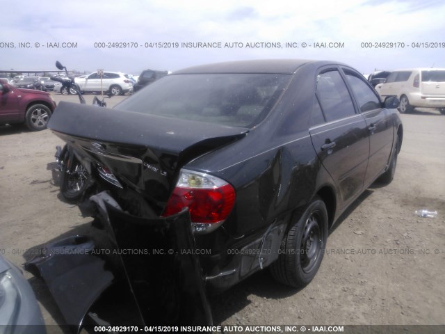 4T1BE32K16U651726 - 2006 TOYOTA CAMRY LE/XLE/SE BLACK photo 4