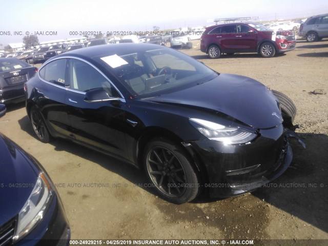 5YJ3E1EA3JF004861 - 2018 TESLA MODEL 3 BLACK photo 1