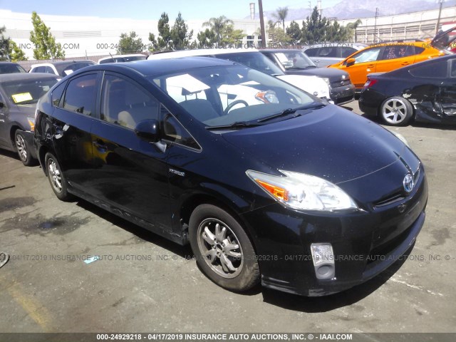 JTDKN3DU9A0035100 - 2010 TOYOTA PRIUS BLACK photo 1