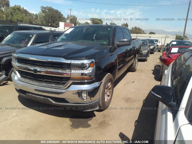 3GCPCREC1GG326134 - 2016 CHEVROLET SILVERADO C1500 LT BLACK photo 2