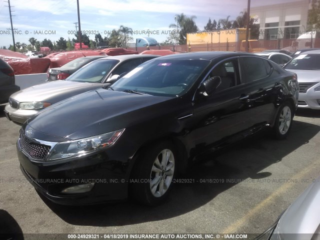 KNAGN4A71B5078096 - 2011 KIA OPTIMA EX/SX BLACK photo 2