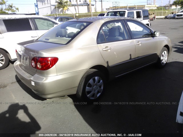 1NXBR32E88Z009568 - 2008 TOYOTA COROLLA CE/LE/S GOLD photo 4