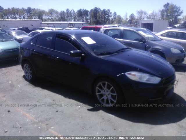 1C3CDFBAXDD100748 - 2013 DODGE DART SXT BLACK photo 1