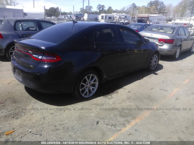 1C3CDFBAXDD100748 - 2013 DODGE DART SXT BLACK photo 4