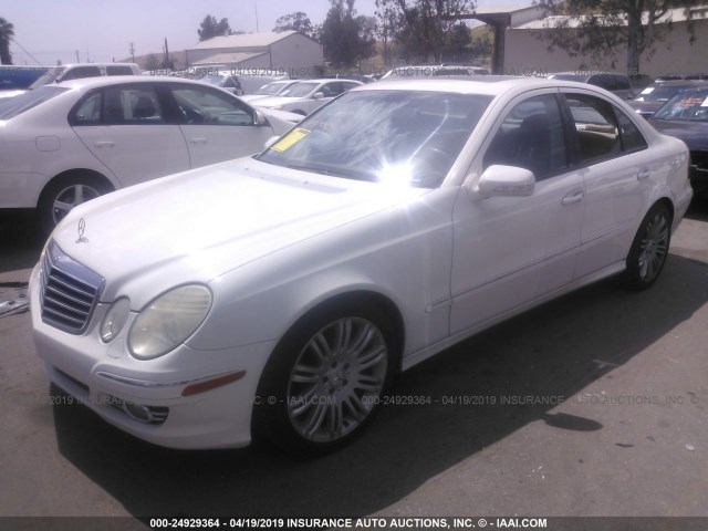 WDBUF56X37B135861 - 2007 MERCEDES-BENZ E 350 WHITE photo 2