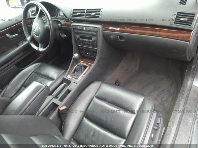 WAULT68E03A284460 - 2003 AUDI A4 3.0 QUATTRO GRAY photo 5