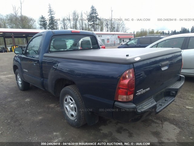 5TENX22N08Z479991 - 2008 TOYOTA TACOMA BLUE photo 3