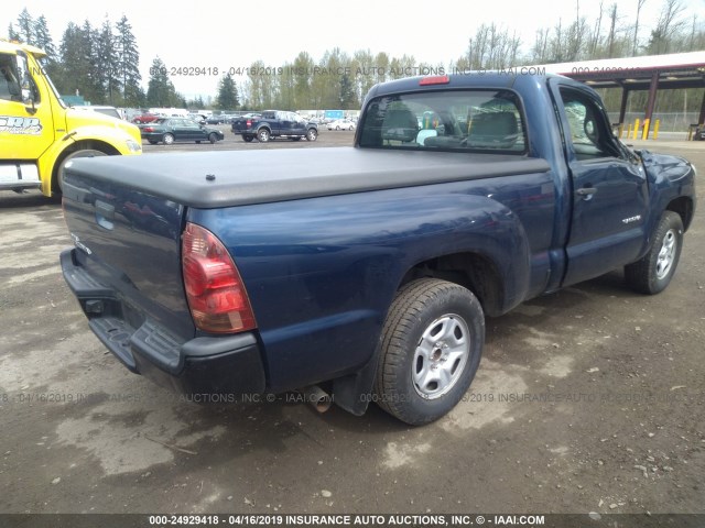 5TENX22N08Z479991 - 2008 TOYOTA TACOMA BLUE photo 4