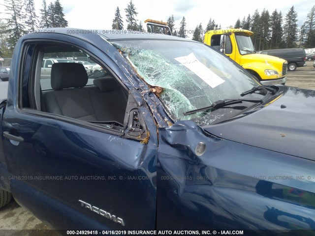 5TENX22N08Z479991 - 2008 TOYOTA TACOMA BLUE photo 6