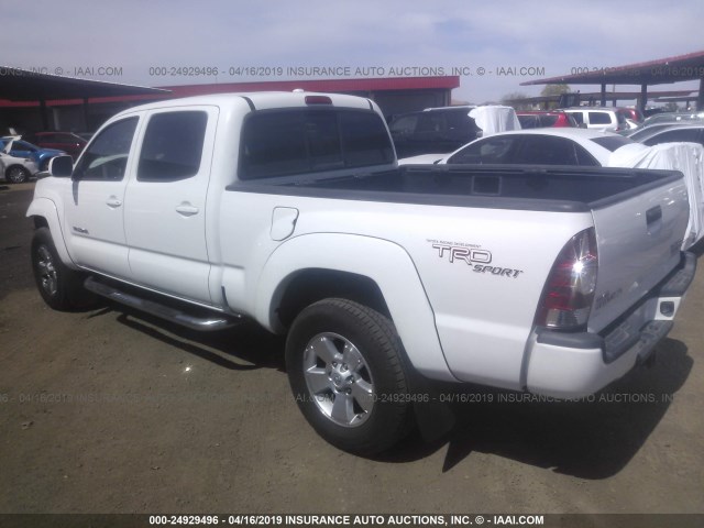 3TMKU4HNXAM023546 - 2010 TOYOTA TACOMA DBL CAB PRERUNNER LNG BED WHITE photo 3