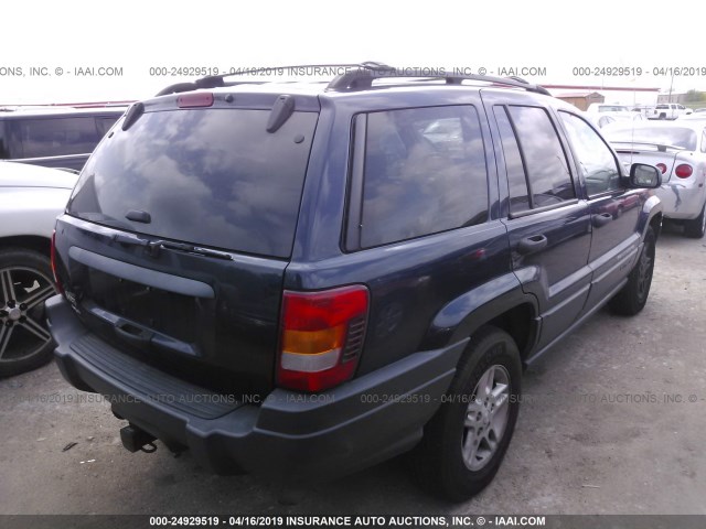 1J4GW48S34C429531 - 2004 JEEP GRAND CHEROKEE LAREDO/COLUMBIA/FREEDOM 蓝色 照片 4