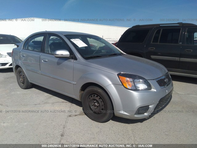 KNADH4A36A6651400 - 2010 KIA RIO LX/SX SILVER photo 1