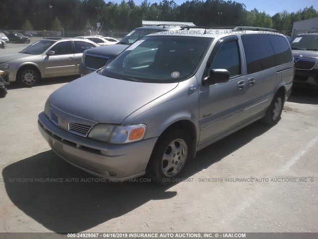 1GHDX13E71D257574 - 2001 OLDSMOBILE SILHOUETTE LUXURY GRAY photo 2