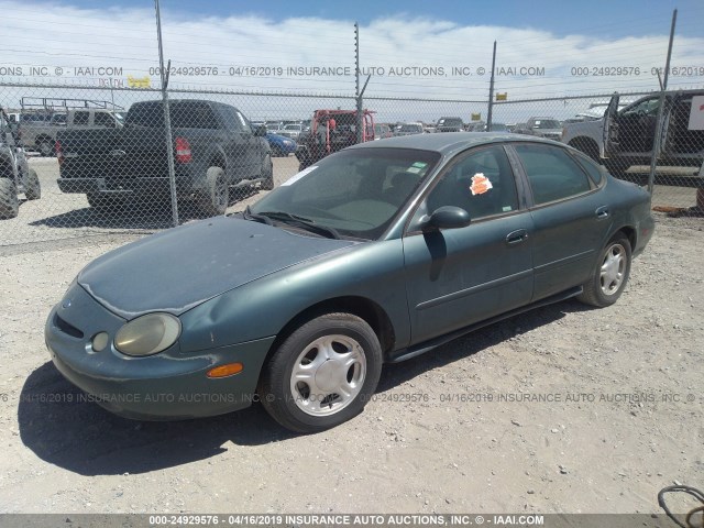 1FALP52U6VG200892 - 1997 FORD TAURUS GL GREEN photo 2