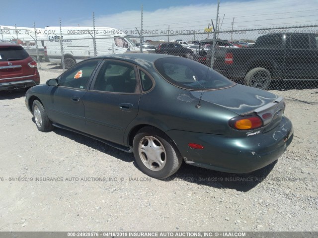 1FALP52U6VG200892 - 1997 FORD TAURUS GL GREEN photo 3