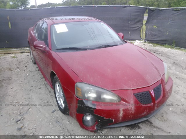 2G2WP552281193396 - 2008 PONTIAC GRAND PRIX RED photo 1