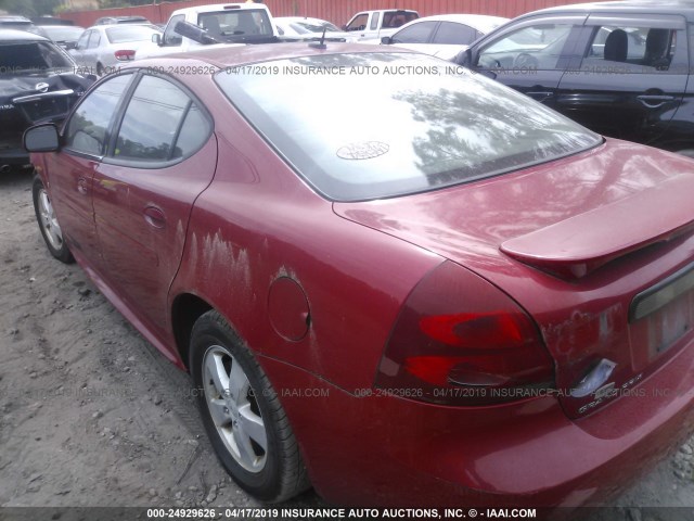 2G2WP552281193396 - 2008 PONTIAC GRAND PRIX RED photo 3