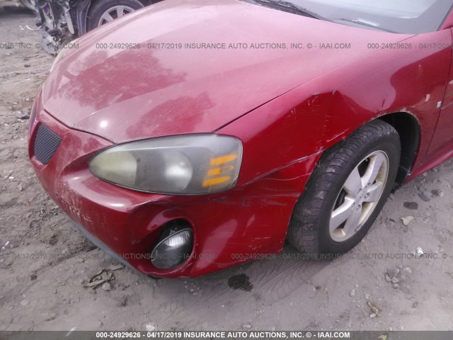 2G2WP552281193396 - 2008 PONTIAC GRAND PRIX RED photo 6
