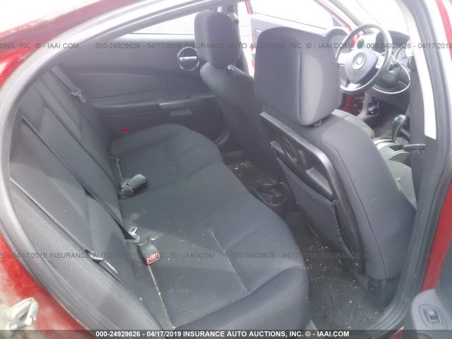 2G2WP552281193396 - 2008 PONTIAC GRAND PRIX RED photo 8