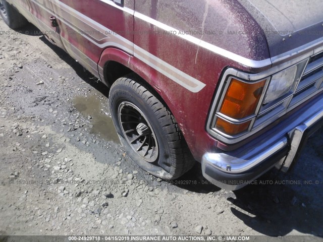 2B6HB21Y0LK768758 - 1990 DODGE RAM VAN B250 MAROON photo 6