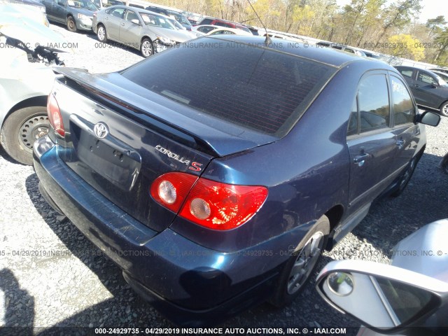 2T1BR32E95C400242 - 2005 TOYOTA COROLLA CE/LE/S BLUE photo 4