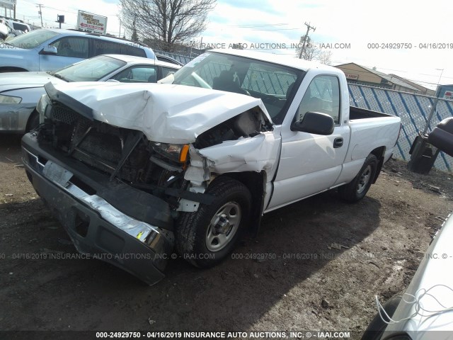 1GCEC14X64Z246109 - 2004 CHEVROLET SILVERADO C1500 WHITE photo 2