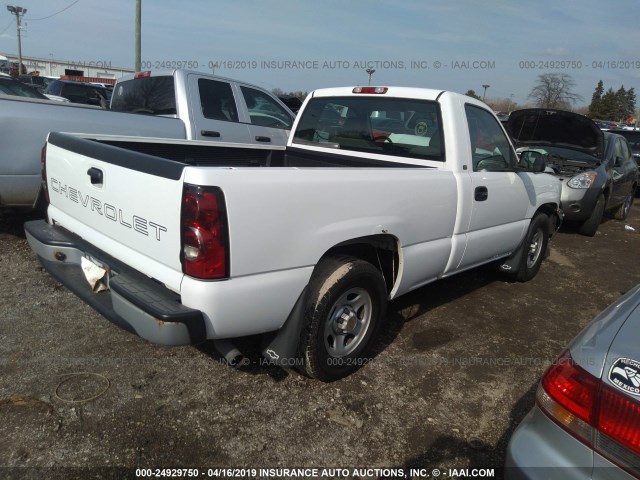 1GCEC14X64Z246109 - 2004 CHEVROLET SILVERADO C1500 WHITE photo 4