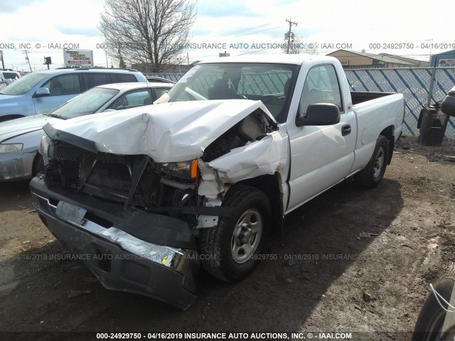 1GCEC14X64Z246109 - 2004 CHEVROLET SILVERADO C1500 WHITE photo 6