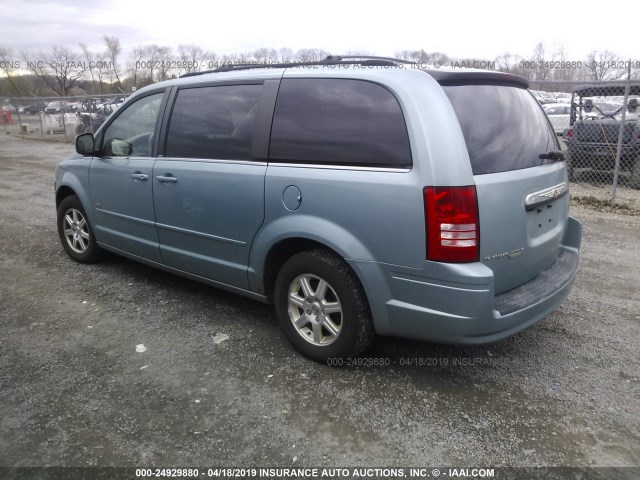 2A8HR54P98R769040 - 2008 CHRYSLER TOWN & COUNTRY TOURING BLUE photo 3