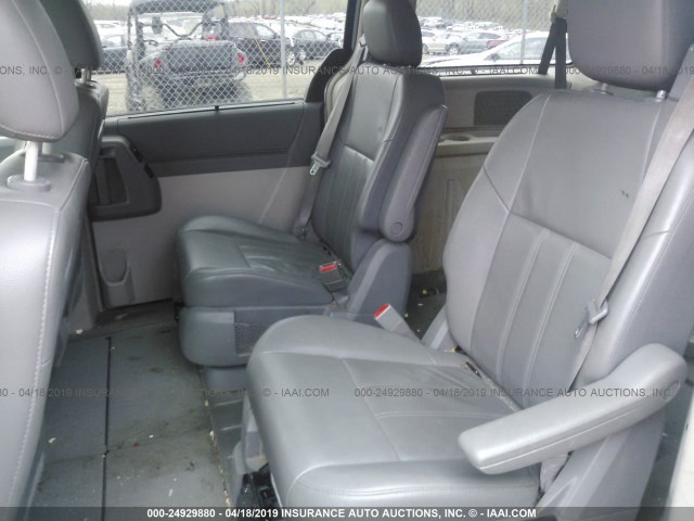 2A8HR54P98R769040 - 2008 CHRYSLER TOWN & COUNTRY TOURING BLUE photo 8