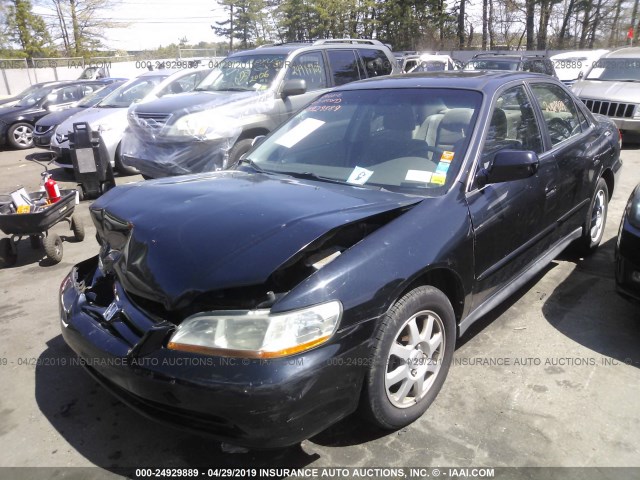 1HGCG66862A135068 - 2002 HONDA ACCORD EX/SE BLACK photo 2