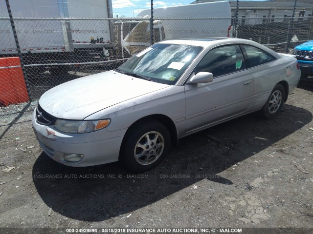 2T1CG22P1YC391157 - 2000 TOYOTA CAMRY SOLARA SE SILVER photo 2