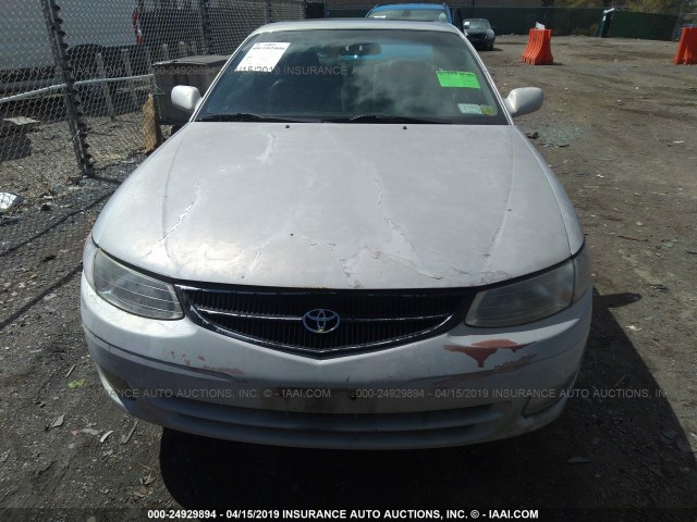 2T1CG22P1YC391157 - 2000 TOYOTA CAMRY SOLARA SE SILVER photo 6