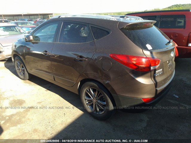 KM8JU3AG1EU864945 - 2014 HYUNDAI Tucson GLS/LIMITED/SE BROWN photo 3