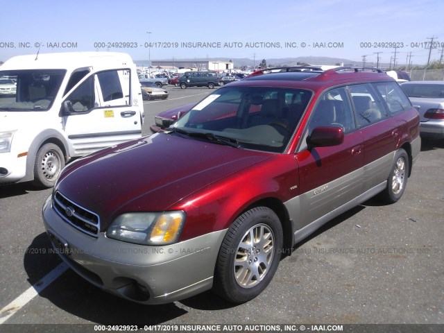 4S3BH896427641783 - 2002 SUBARU LEGACY OUTBACK H6 3.0 VDC RED photo 2