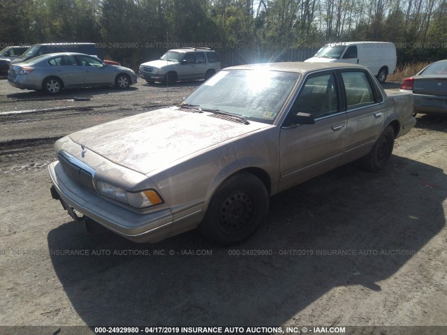 1G4AG55M5T6448658 - 1996 BUICK CENTURY SPECIAL/CUSTOM/LIMITED GOLD photo 2