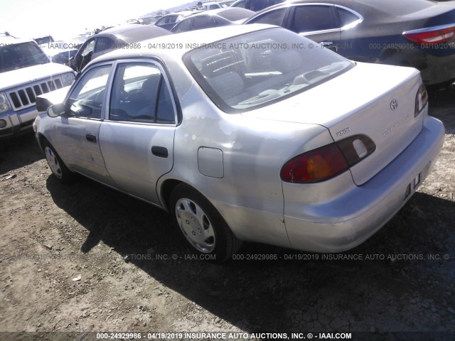 1NXBR12E4YZ416906 - 2000 TOYOTA COROLLA VE/CE/LE SILVER photo 3