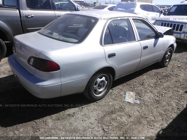 1NXBR12E4YZ416906 - 2000 TOYOTA COROLLA VE/CE/LE SILVER photo 4