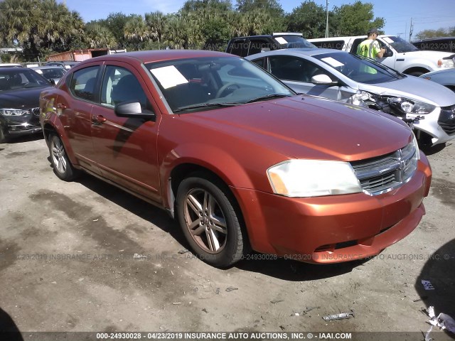 1B3LC56J18N160177 - 2008 DODGE AVENGER SXT ORANGE photo 1