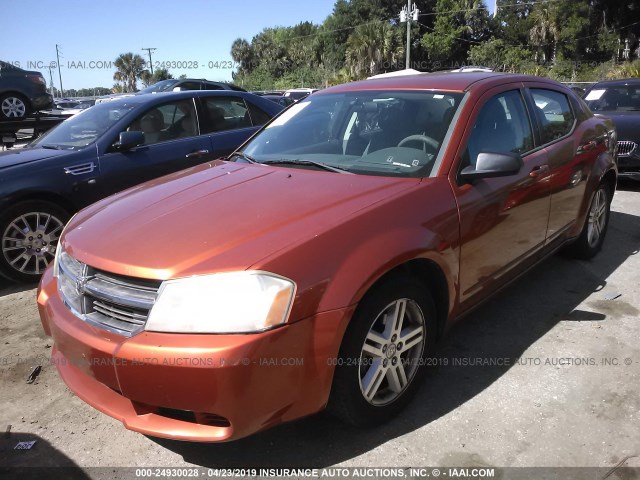 1B3LC56J18N160177 - 2008 DODGE AVENGER SXT ORANGE photo 6