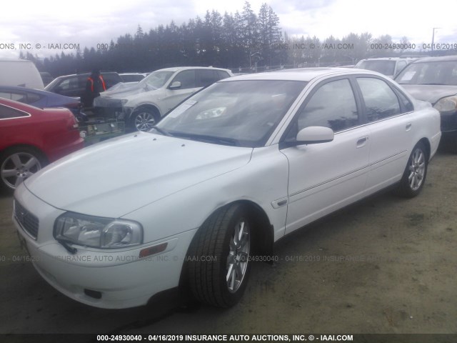 YV1TH59H841348862 - 2004 VOLVO S80 2.5T WHITE photo 2